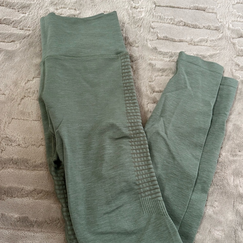 Green Alphalete Halo High-Waisted Leggings